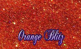 orange glitter
