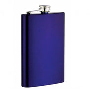 Blue Painted 8oz Flask
