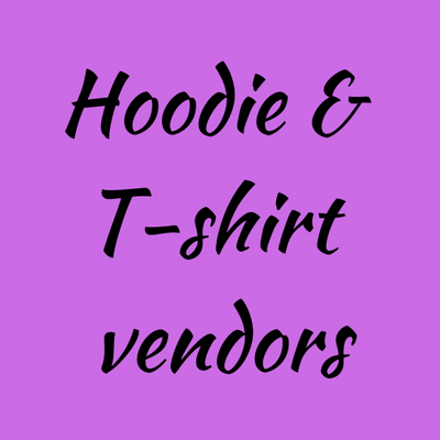 Sublimation Hoodie & T-Shirt Vendors