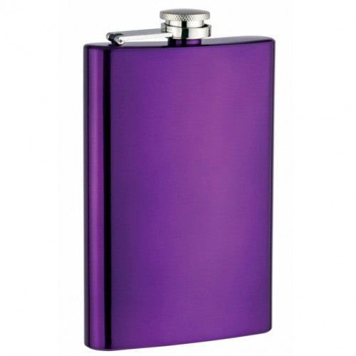 Purple Painted 8oz Flask